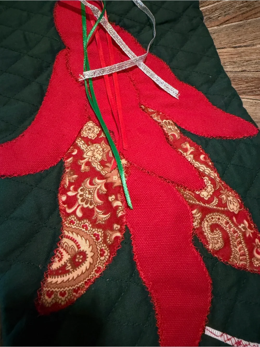 Pair Handmade Quilted Chili Pepper Cowboy Boots Christmas Stockings Southwestern